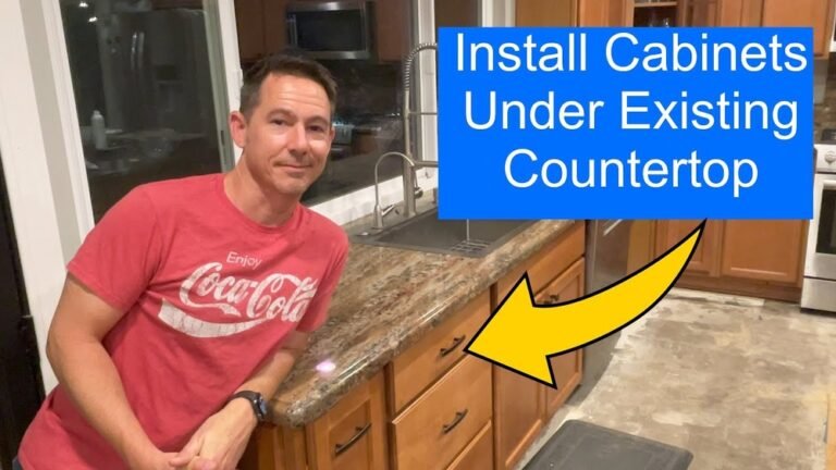 How to Replace Kitchen Cabinets Without Removing Countertops Guide